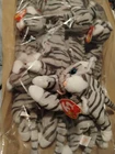 Ty Beanie Baby Lot Of 11  Vintage Prance The Tabby Cat Plush Animal