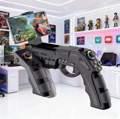 iPega PG-9257 RGB Wireless Mobile Game Gun Controller Hall Effect Switch