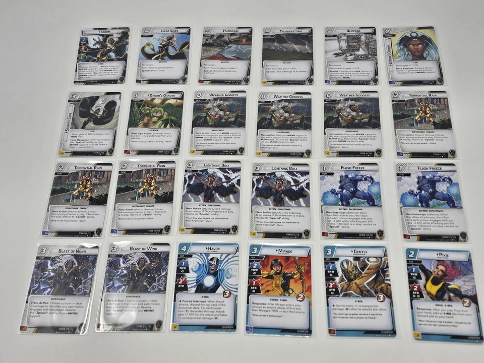 Marvel Champions Storm Hero Pack Expansion - Sleeved - Image 4 of 4