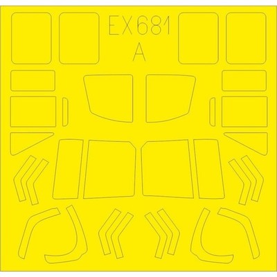 EDUARD EX681 MASK TFACE UH-1N KITTY HAWK 1/48
