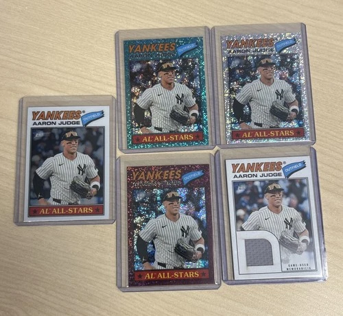Aaron Judge, 2026 Topps Heritage #10 Sparkle Jersey Sp Lot 5 New York Yankees