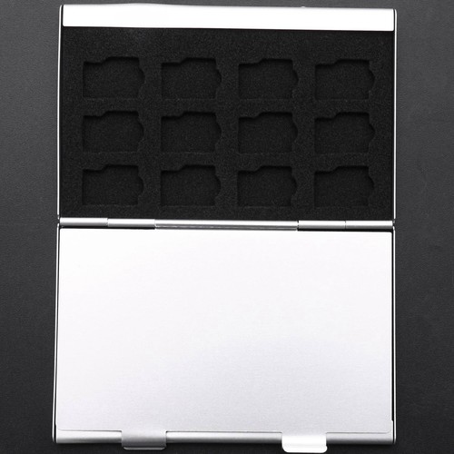 Etui Carte Mémoire Aluminium Support Boîte Pour 24 Pièces Tf Micro Carte Couleur4784 - Photo 8 sur 8
