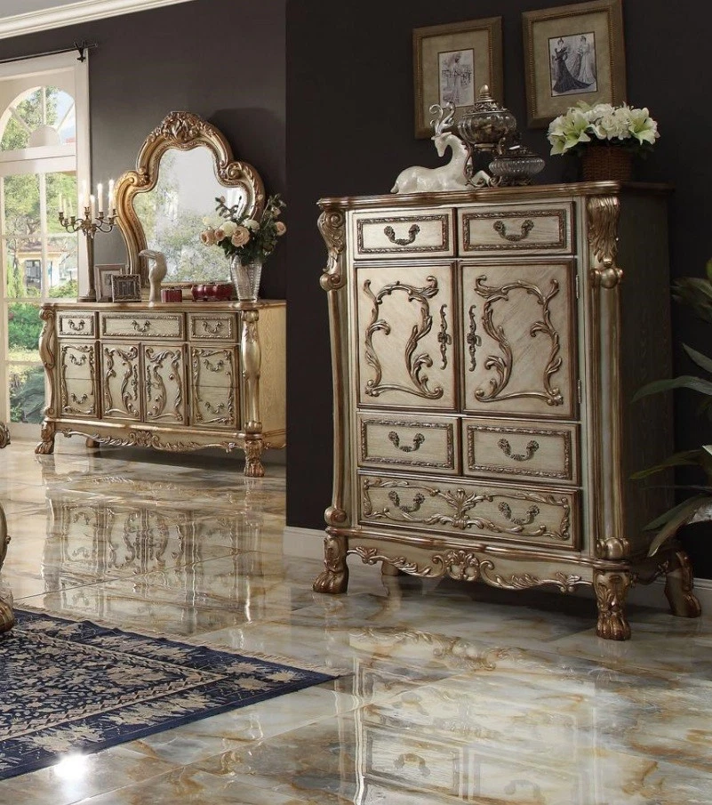 Klassische Barock Antik Stil Kommode Sideboard Kommoden Echt Holz Anrichte neu - Bild 1 von 1