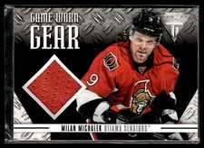 2012-13 Panini Rookie Anthology Titanium Game-worn Gear Milan Michalek Ottawa