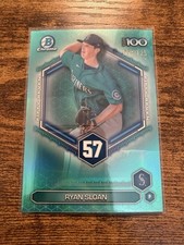 2026 Bowman Chrome Ryan Sloan Top 100 Teal Refractor #/125 Mariners #BTP-57 SP