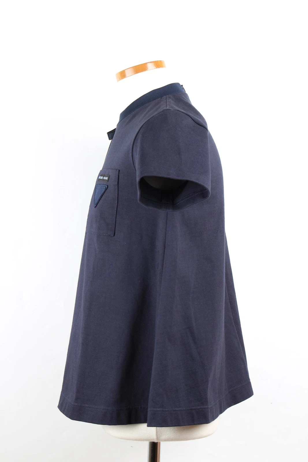 T shirt Prada nastro manica corta 38 blu navy 71625488