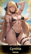 Cynthia - Beautiful Sexy Waifu Card -Custom DIY Fan Art Card PW3-102