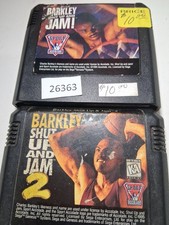 2 Sega Genesis games Barkley Shut Up and Jam 1 & 2  wt12 26362