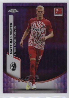 2023 Topps Chrome Bundesliga Purple Wave Refractor /299 Matthias Ginter #36 p6a