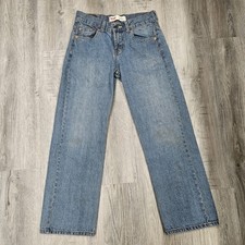 Levi's 550 Kids Size 14 Regular 27x27 Relaxed Fit Straight Leg Blue Medium Wash