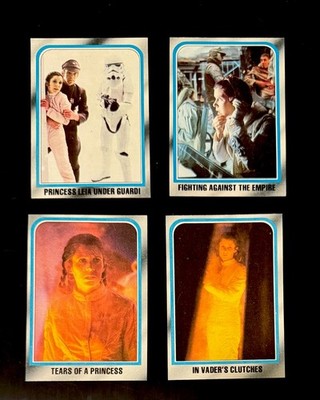 4ct Princess Leia 1980 Topps Star Wars Empire Strikes Back Cards (PACK FRESH)