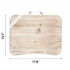 LapGear Heritage Lap Desk with Device Ledge White Wash Fits 17.3  Laptops