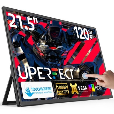 UPERFECT 21,5'' Touchscreen Monitor 120Hz 1080P Für Spielkonsole VESA-Kompatible