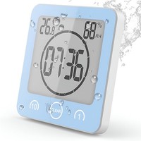 Badezimmeruhr Digital Wecker Uhr Badezimmer Dusche Saugnapf Shower Clock Mit