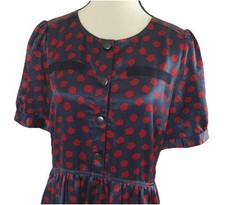 MARC BY MARC JACOBS Dress Women’s Size M Darkest Teal Multi Short Sleeves