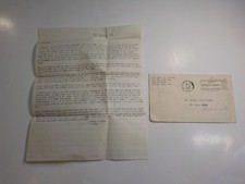 WW2 Letter 1942 141st Infantry 36th Division Camp Robinson Little Rock Arkansas