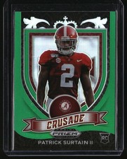 2021 Panini Prizm Draft Picks Collegiate #178 Patrick Surtain II Green