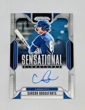 🔥Carson Roccaforte AUTO -2025 Panini Prizm Sensational Signatures #SS-CR Royals