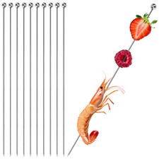 20x Cocktailspieße aus Edelstahl - Spieße für Fingerfood, Obst, Burger