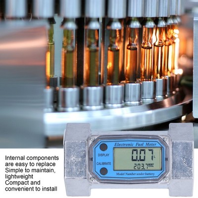 Turbine Flow Meter Electronic Digital Fuel Liquid Water Gas Oil Flowmeter NY