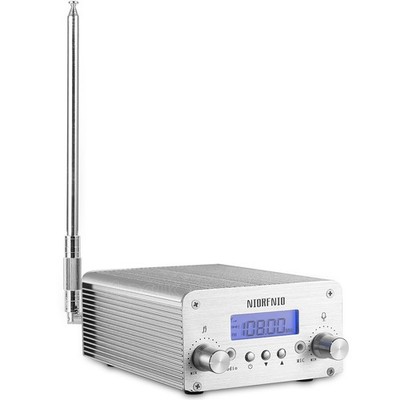 1W/6W PLL UKW-Sender FM Transmitter Mini Radio Stereo Station Broadcast Antenna