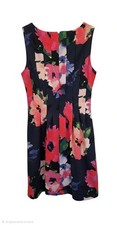 Vince Camuto Women's Floral Sleeveless Dress Size 14 Fit Flare, Multicolor