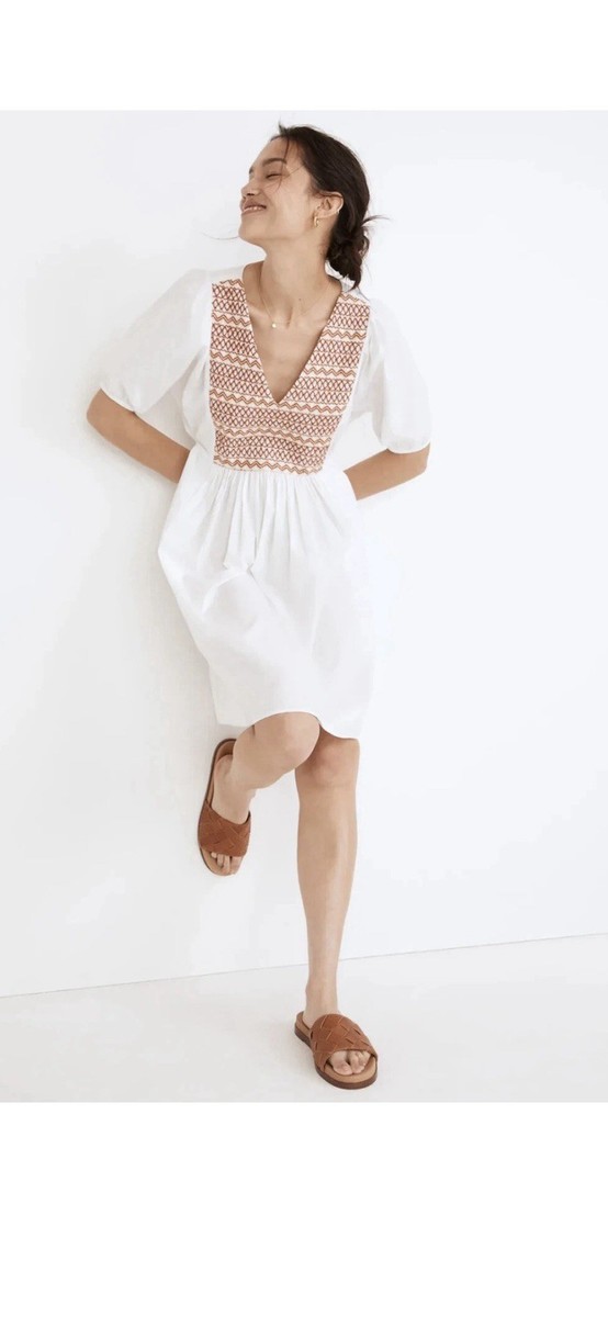 MADEWELL Women's White Embroidered Poplin V-Neck Mini Dress Small NF854 ( ) for sale online | eBay MADEWELL Women's White Embroidered Poplin V-Neck Mini Dress Small NF854 ( ) for sale online | eBay