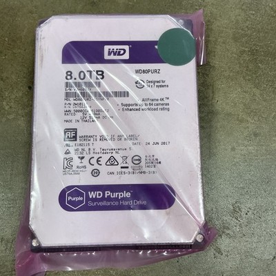 Western Digital 8tb WD Purple Surveillance Hard Drive