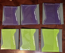 Lot of 6 School Mead Trapper Keeper Binder Notebook - PURPLE/GRAY  GREEN/GRAY