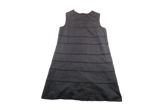 Hobbs London Linen Dress Womens 14 Black Sleeveless Shift Sheath Lined Flax - Picture 2 of 16