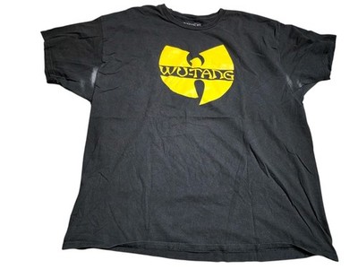 Wu Tang Clan Classic Logo Rap Hip Hop T-Shirt Men's XL Distressed 