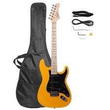 Glarry GST 6 Strings Basswood Electric Guitar Kit for Beginner With Bag