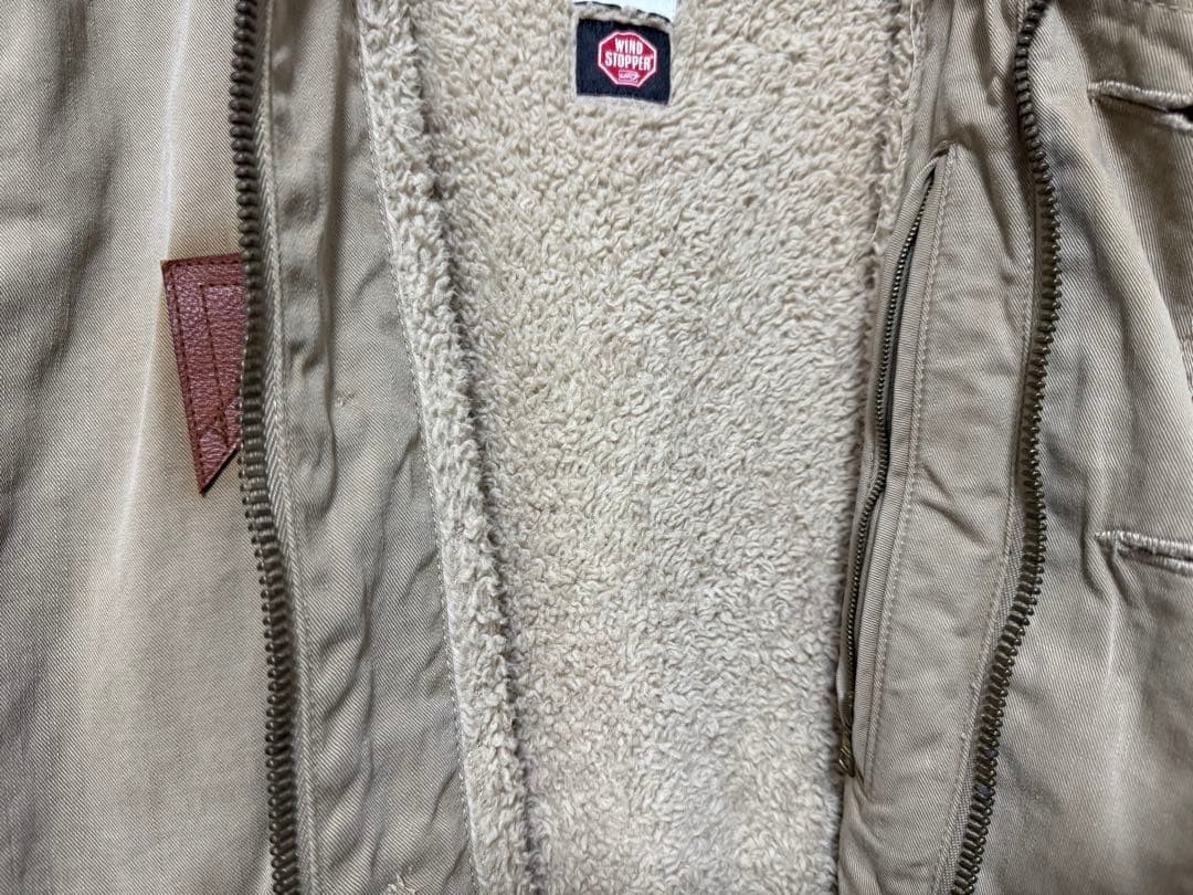 visvim Deckhand Jacket Beige Cotton M Windstop - image 5