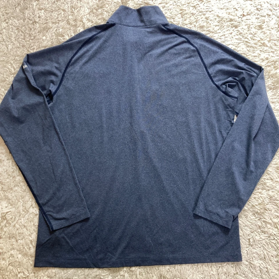 Pullover Columbia Dallas Cowboys para hombre grande 1/4 cremallera rendimiento elástico Foto 2 de 4