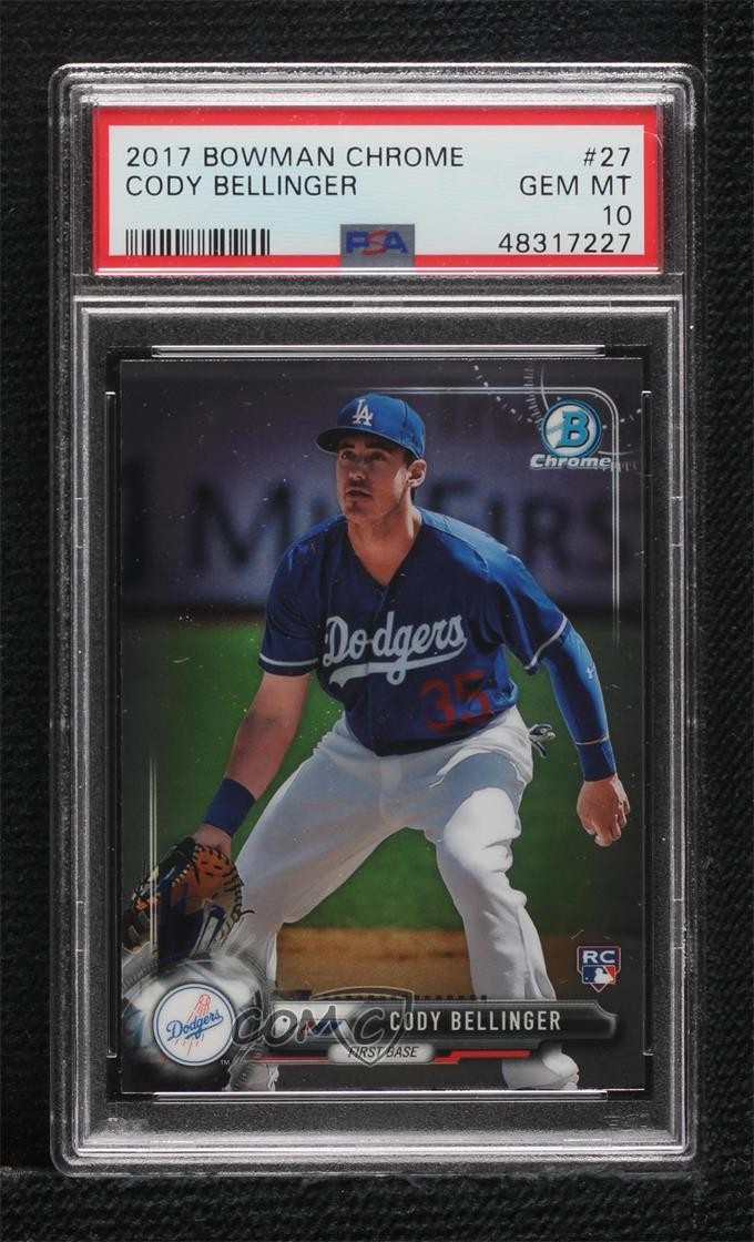 2017 Bowman Chrome Cody Bellinger #27 PSA 10 GEM MT 11ff