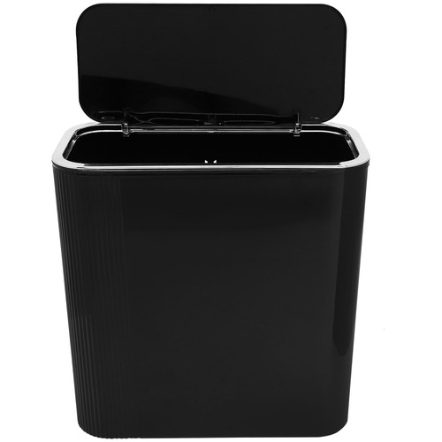 Mirrored Trash Can with Lid Trashcan Bathroom Slim Office Garbage Cans for - Picture 11 of 12