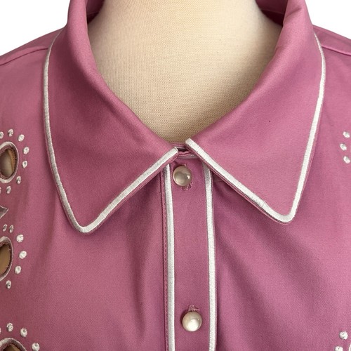 Bob Mackie Wearable Art Blazer Jacket Sz 3X Lavender Cutouts Lg Slv Buttons NEW - Picture 3 of 12