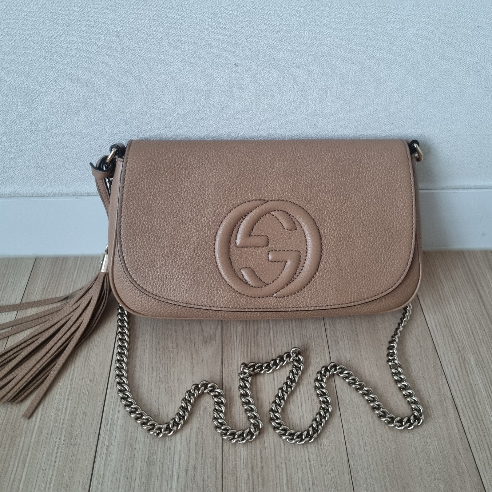 Authentic GUCCI Soho Interlocking G Chain Shoulde… - image 1