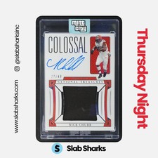 2023 NATIONAL TREASURES NICK CHUBB COLOSSAL SIGNATURES JERSEY AUTO /49