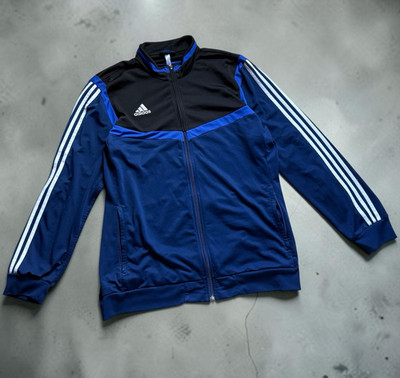 Y2K Vintage Adidas Firebird Trainingsjacke Größe L Blau
