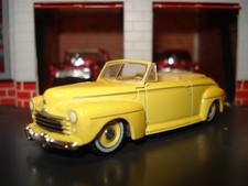 1946 Ford Convertible Limited Edition 164 Hot Rod Gl Yellow W Cool Wheels