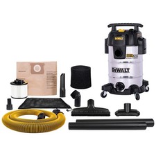 DeWalt 8-Gallon Corded Wet Dry Vacuum 4 HP Stealthsonic Quiet Stainless Steel