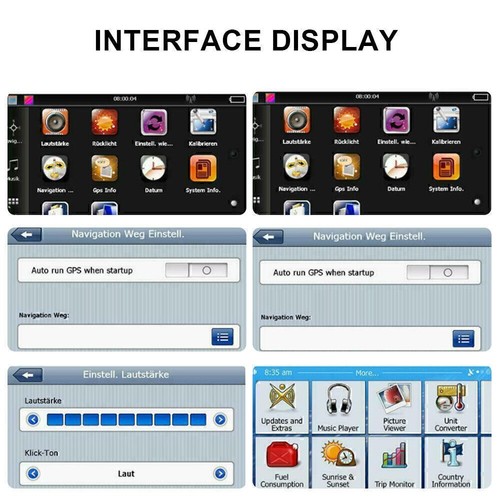 7" GPS Navigation Car Truck Navigator Sat Nav Lifetime Free AU Maps Update - Picture 10 of 13