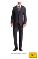Haggar Men's Active Series Stretch Slim Fit Suit Separates-Charcoal Jacket, 38R