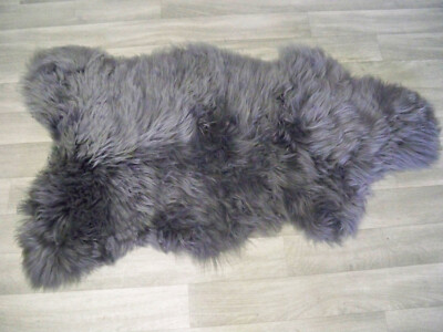 Schaffell Royal Dream Naturfell Echtfell Grau ca : 100 x 60 cm L