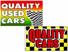 3x5 Quality Used Cars Auto Dealer And Quality Cars Auto Poly Flag Set Of 2