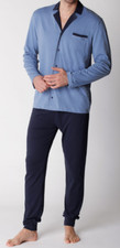 Pigiama uomo LOVABLE con giacca aperta! Cotone leggero Art.L0B7H L0C82