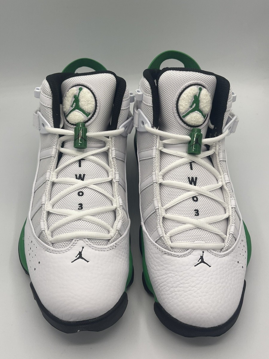 Nike Air Jordan 6 Rings Lucky Green White Black Men's Shoes NEW | eBay
