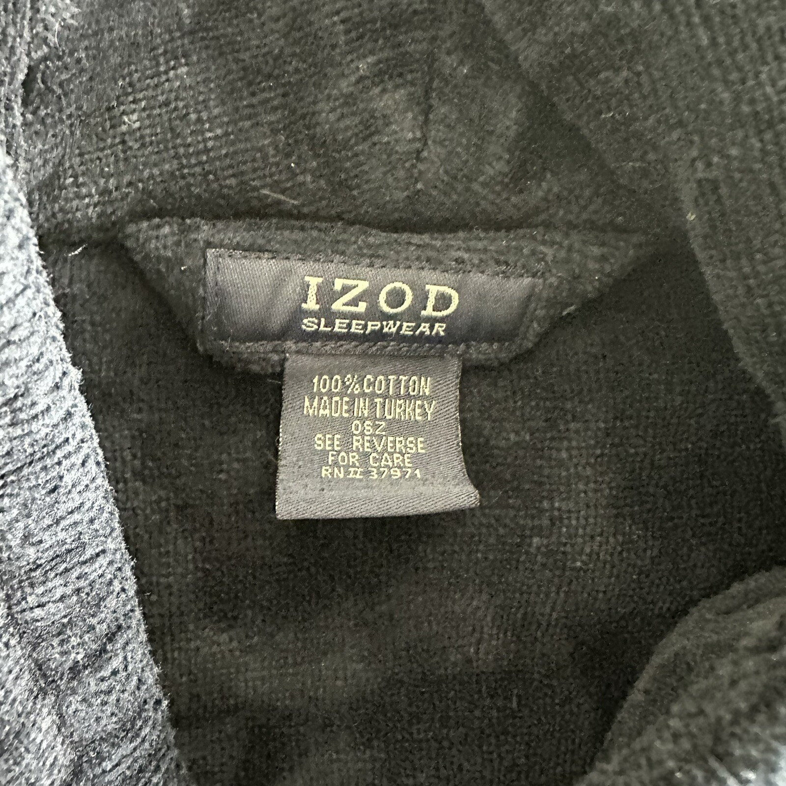 IZOD sleepwear Blue Robe Bathrobe Size Large 100 Cotton Belt Casual eBay