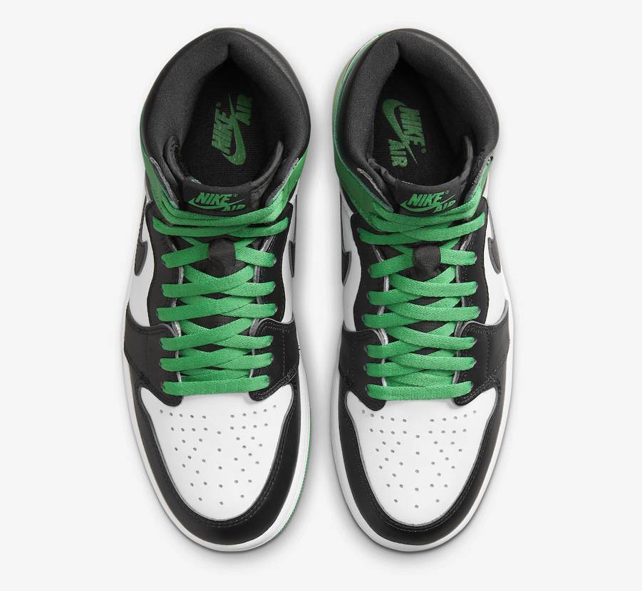 スニーカー Nike Air Jordan 1 Retro High OG Lucky Green FD1437-031 FD1437-031 Nike GS Air Jordan 1 Retro High OG Celtics Black